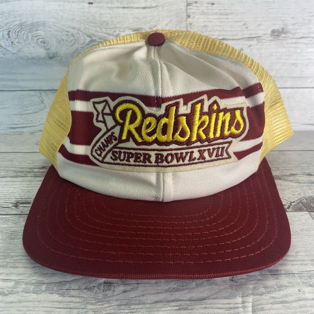 Washington Redskins Super Bowl XVII Champions Hat Cap Snap Back Football Mens